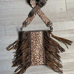 Custom Handmade Hair-On Leather Western Crossbody Purse